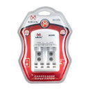 Carregador de Pilhas Mox MO-CP52 Para Pilhas AA, AAA e Baterias de 9V